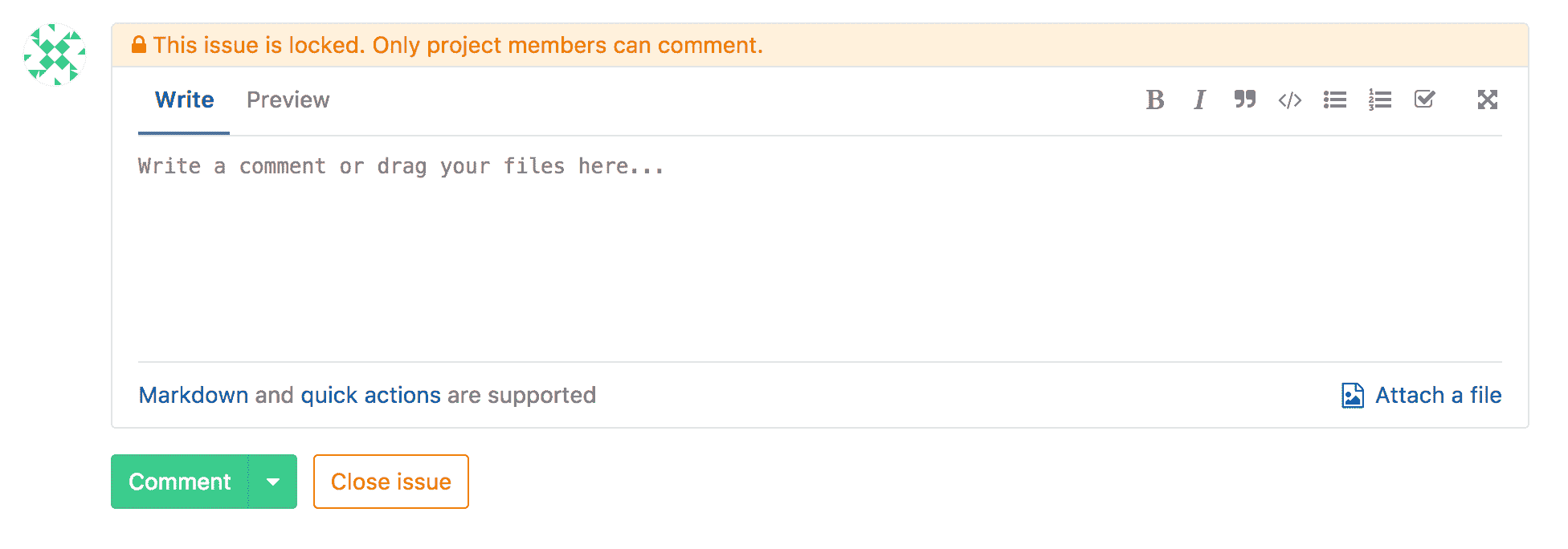 Comment form member