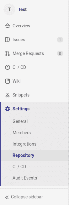 Repository Settings